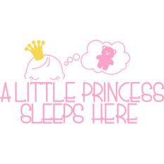 a little princess sleeps here