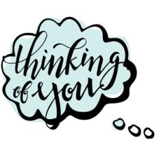 thinking of you bubble