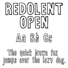 cg redolent open font