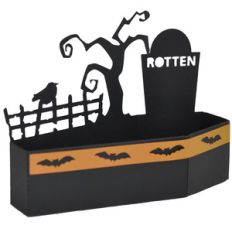 halloween coffin graveyard treat box
