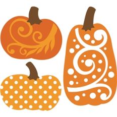 3 pumpkins