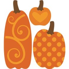 3 pumpkins