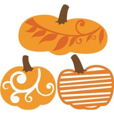 3 pumpkins
