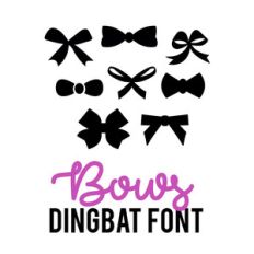 bows dingbat font
