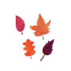 painted leaf place cards
