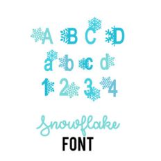 snowflake font