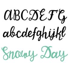 snowy day font