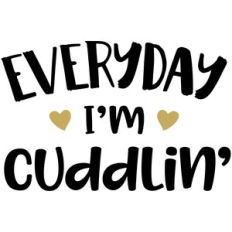 baby t-shirt: everyday i'm cuddlin'