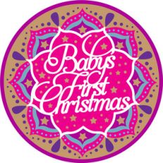 baby's first christmas ball ornament