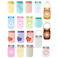 mason jars planner stickers