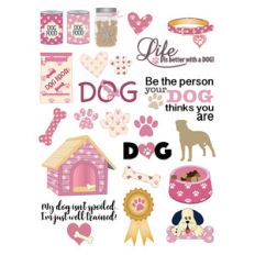 dog-themed planner stickers