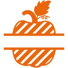 split pumpkin stripe