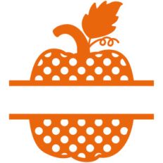 split pumpkin dot