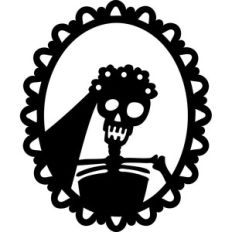 skeleton bride portrait
