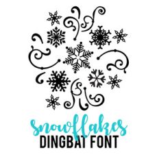 snowflakes dingbat font