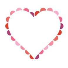 scalloped heart background