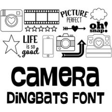 camera dingbats font