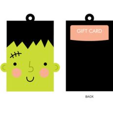 frankenstein gift card holder + gift tag