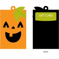 pumpkin gift card holder + gift tag
