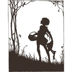 girl and bird