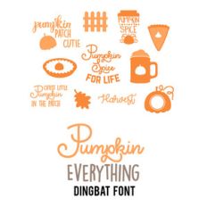 pumpkin everything dingbat font
