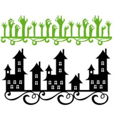 halloween zombie flourish borders