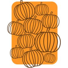 pumpkin layered card