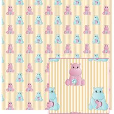 hippos and stripes pattern