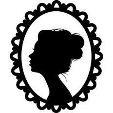 woman profile frame
