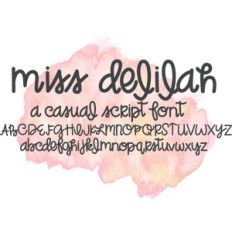 miss delilah font