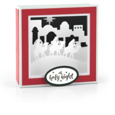 shadow box card scene wisemen