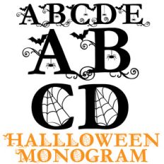 pn halloween monogram