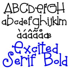 ld excited serif bold
