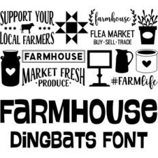 farmhouse dingbats font