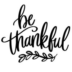 be thankful