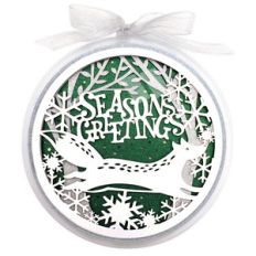 seasons greetings ball ornament