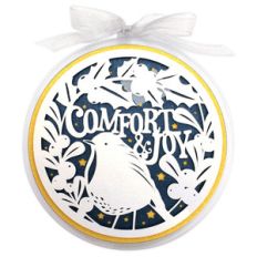 comfort and joy ball christmas decoration