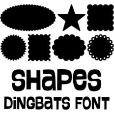 shapes dingbats font