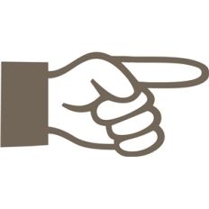 pointing hand
