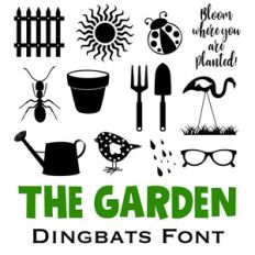 garden dingbats fonts
