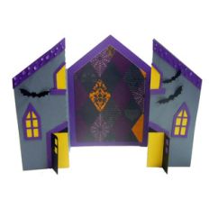 a6 haunted house card