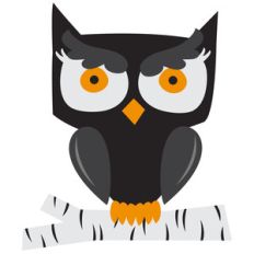happy halloween owl