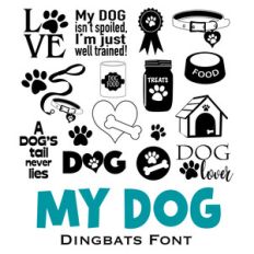 doggy dingbats font