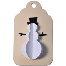 snowman tag 3d