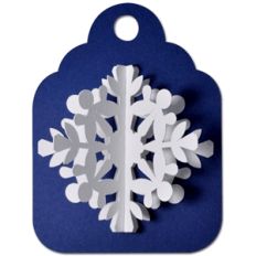 snowflake tag 3d