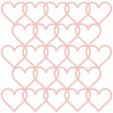 overlapping hearts background