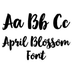 april blossom font