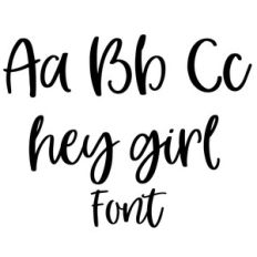 hey girl font