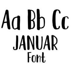 januar brush font