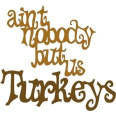 aint nobody but us turkeys phrase